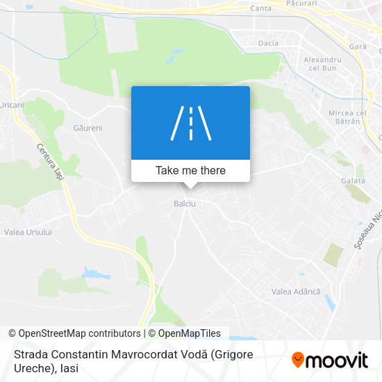 Strada Constantin Mavrocordat Vodă (Grigore Ureche) map