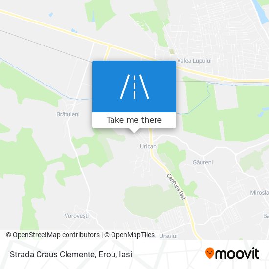 Strada Craus Clemente, Erou map