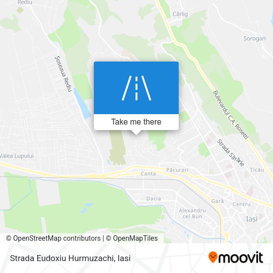 Strada Eudoxiu Hurmuzachi map