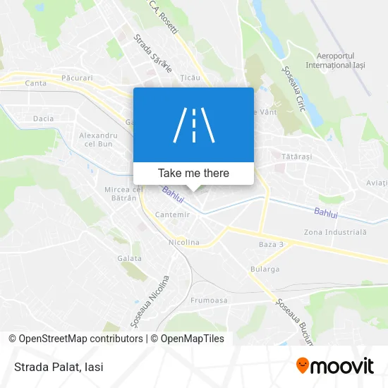 Strada Palat map