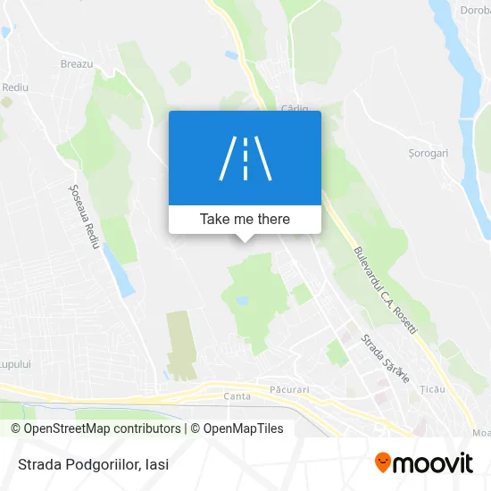 Strada Podgoriilor map