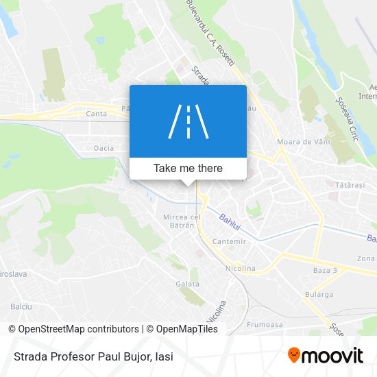 Strada Profesor Paul Bujor map