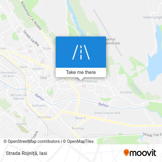 Strada Rojniță map