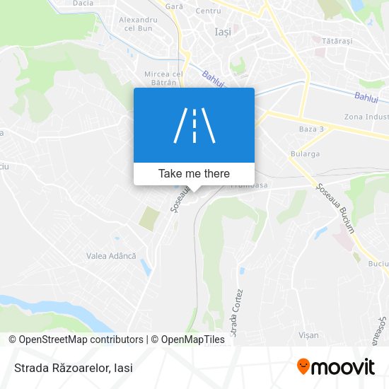 Strada Răzoarelor map