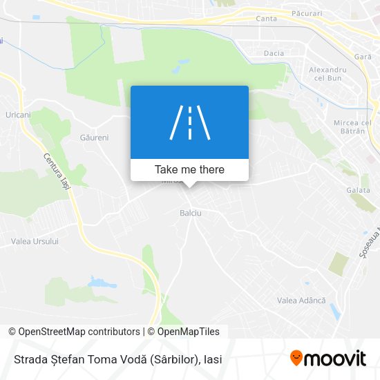 Strada Ștefan Toma Vodă (Sârbilor) map