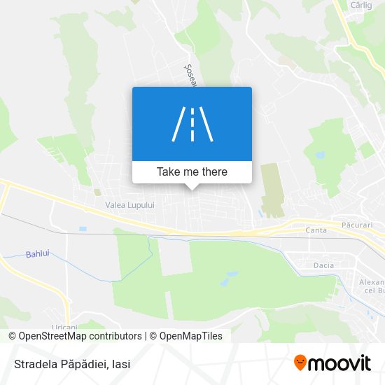 Stradela Păpădiei map
