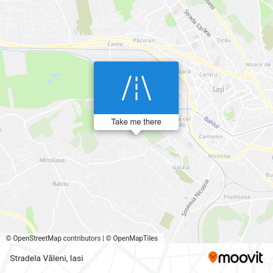 Stradela Văleni map
