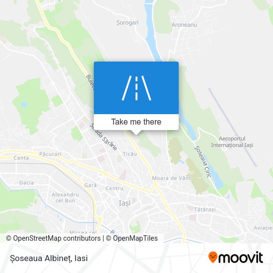Șoseaua Albineț map