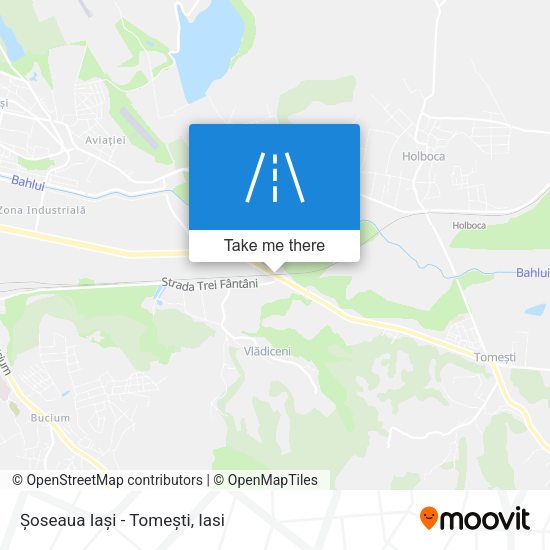 Șoseaua Iași - Tomești map