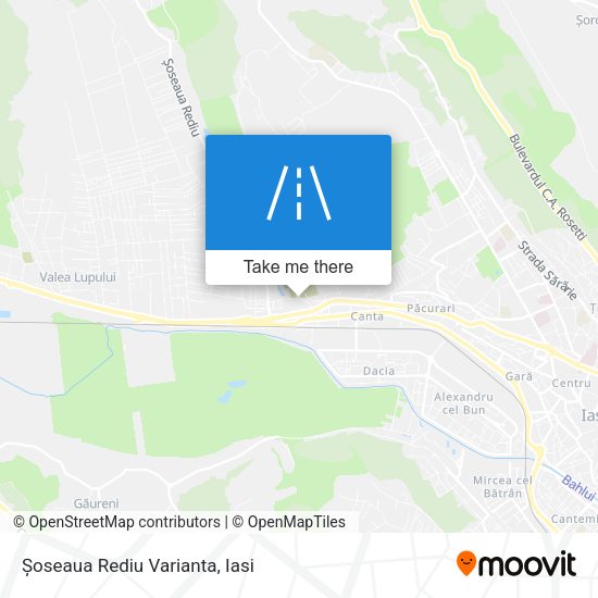 Șoseaua Rediu Varianta map