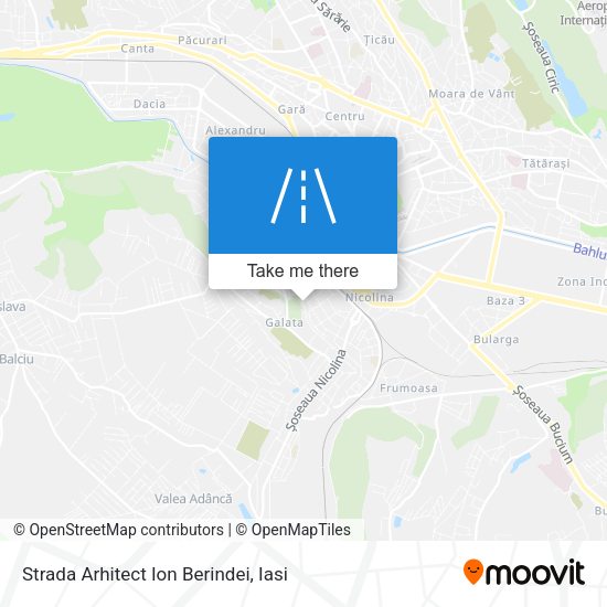 Strada Arhitect Ion Berindei map