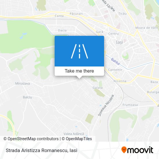 Strada Aristizza Romanescu map