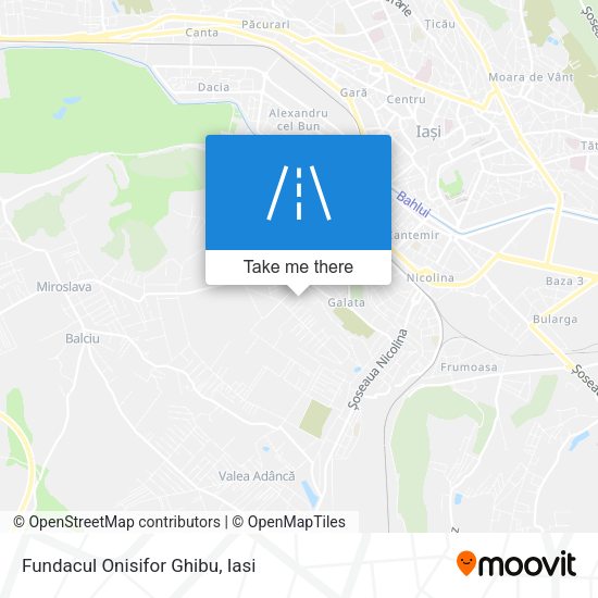 Fundacul Onisifor Ghibu map