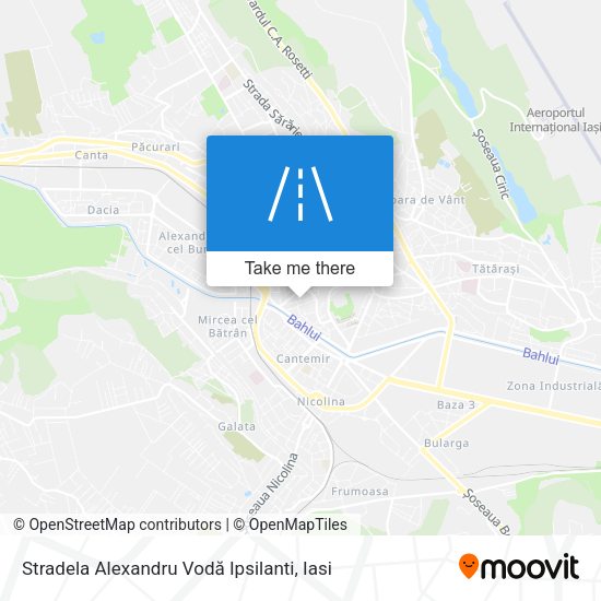 Stradela Alexandru Vodă Ipsilanti map