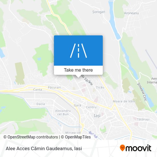 Alee Acces Cămin Gaudeamus map