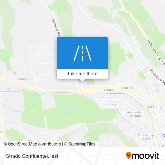 Strada Confluenței map