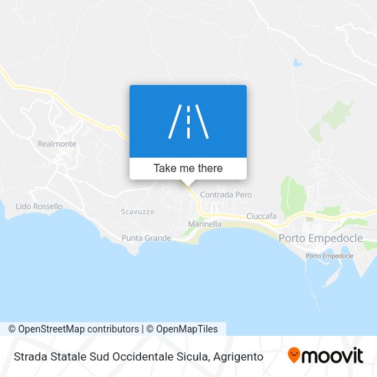 Strada Statale Sud Occidentale Sicula map