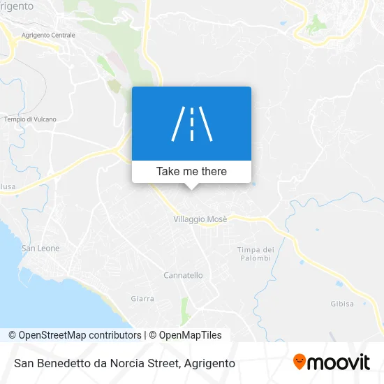 San Benedetto da Norcia Street map