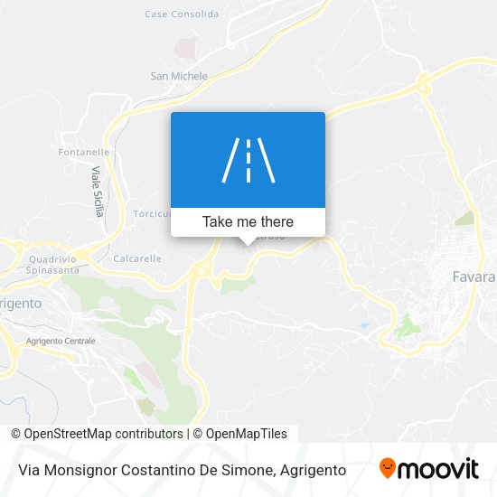 Via Monsignor Costantino De Simone map