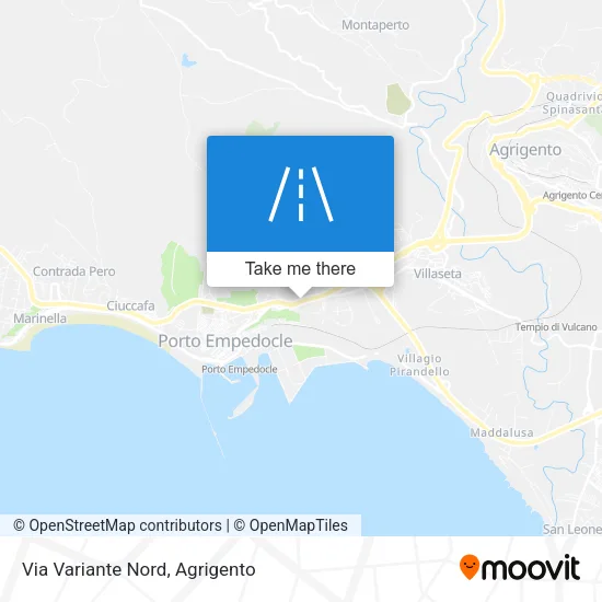 Via Variante Nord map