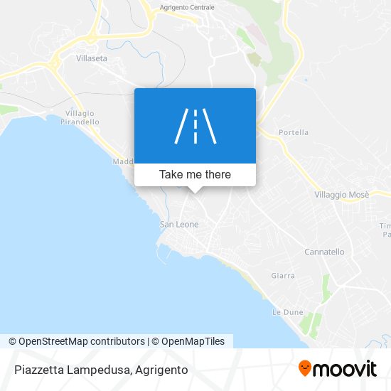 Piazzetta Lampedusa map