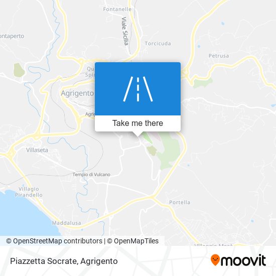 Piazzetta Socrate map