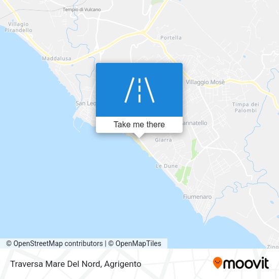 Traversa Mare Del Nord map