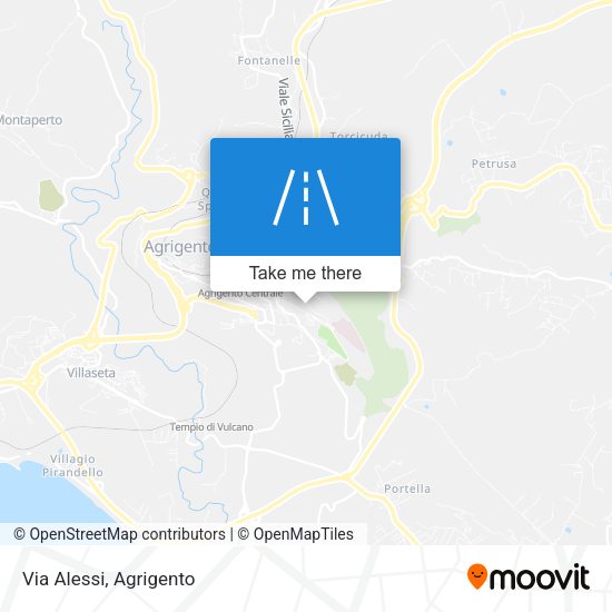 Via Alessi map