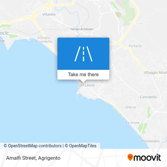 Amalfi Street map