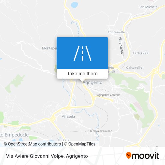 Via Aviere Giovanni Volpe map