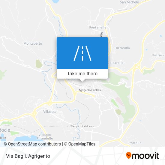 Via Bagli map