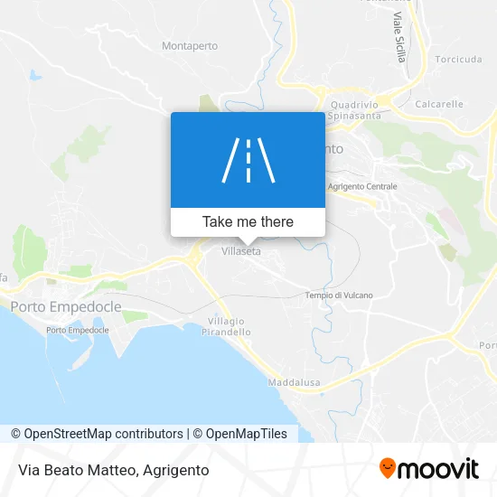 Via Beato Matteo map
