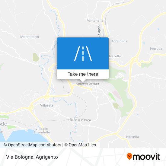 Via Bologna map