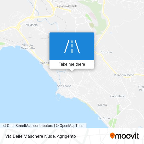 Via Delle Maschere Nude map