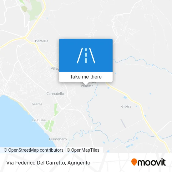 Via Federico Del Carretto map