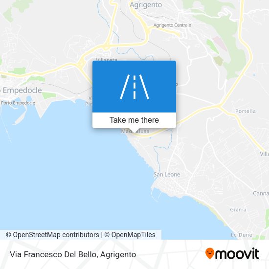 Via Francesco Del Bello map