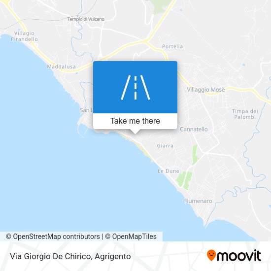 Via Giorgio De Chirico map