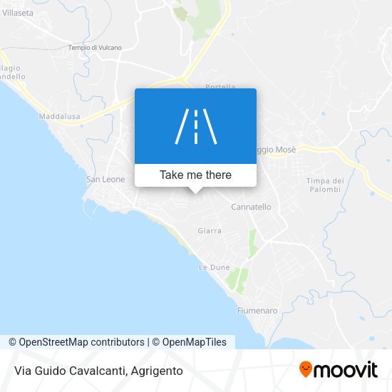 Via Guido Cavalcanti map