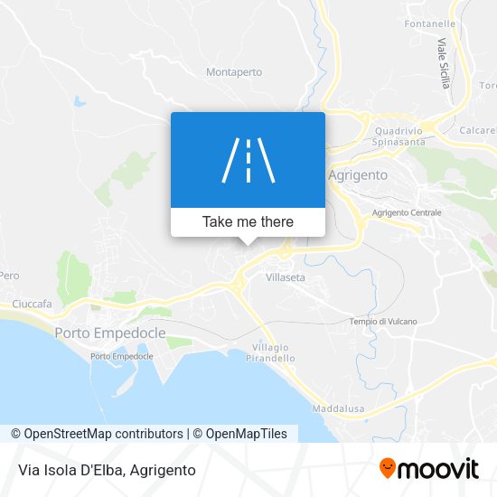 Via Isola D'Elba map