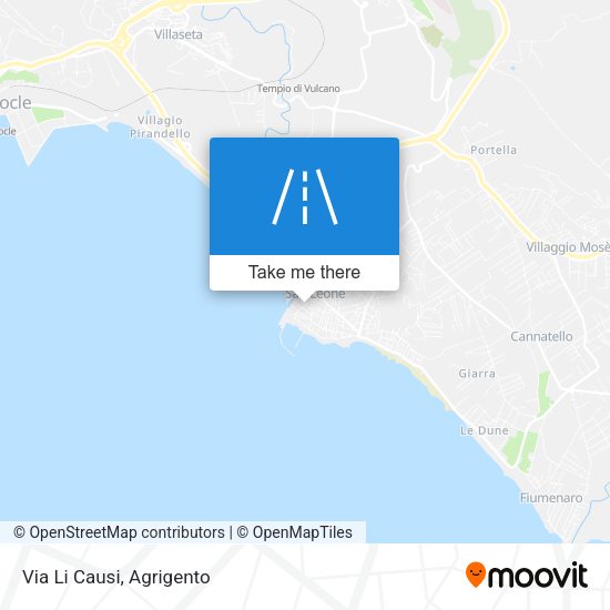 Via Li Causi map
