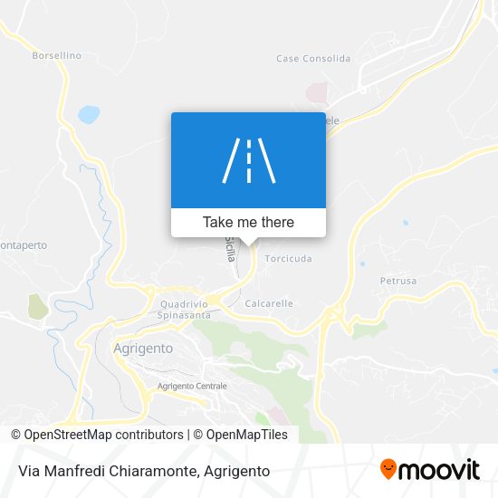 Via Manfredi Chiaramonte map