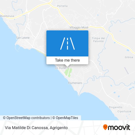 Via Matilde Di Canossa map