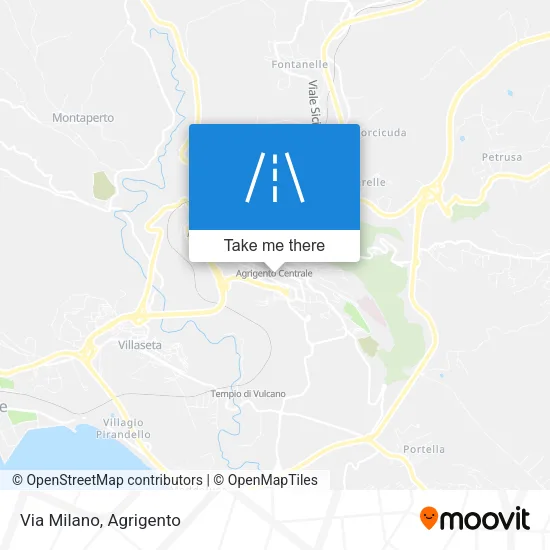 Via Milano map