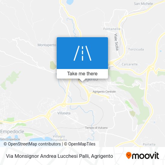 Via Monsignor Andrea Lucchesi Palli map
