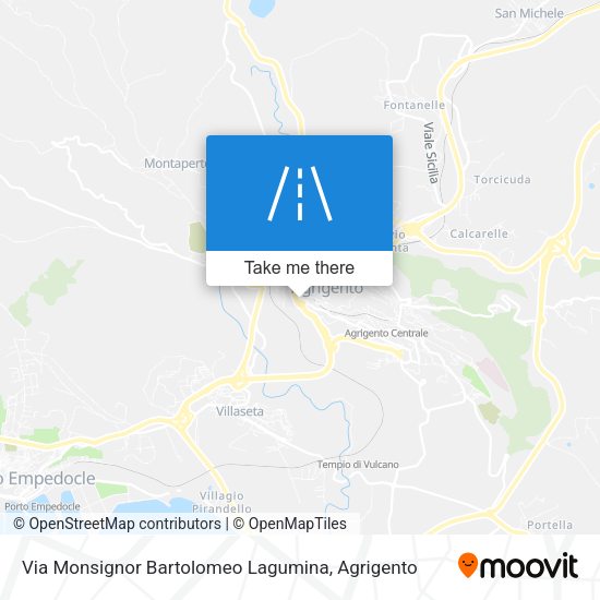 Via Monsignor Bartolomeo Lagumina map