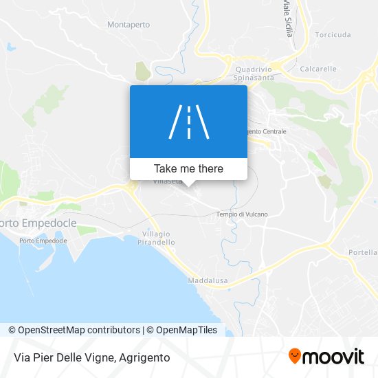 Via Pier Delle Vigne map