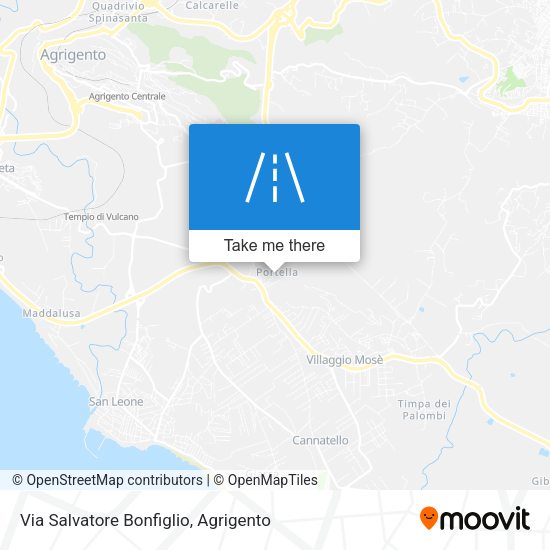 Via Salvatore Bonfiglio map