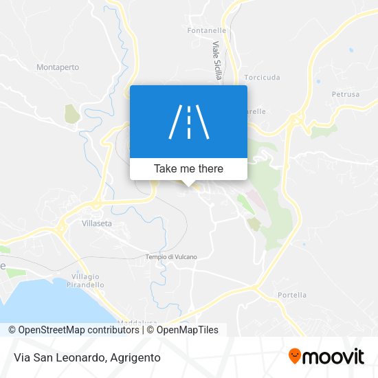Via San Leonardo map