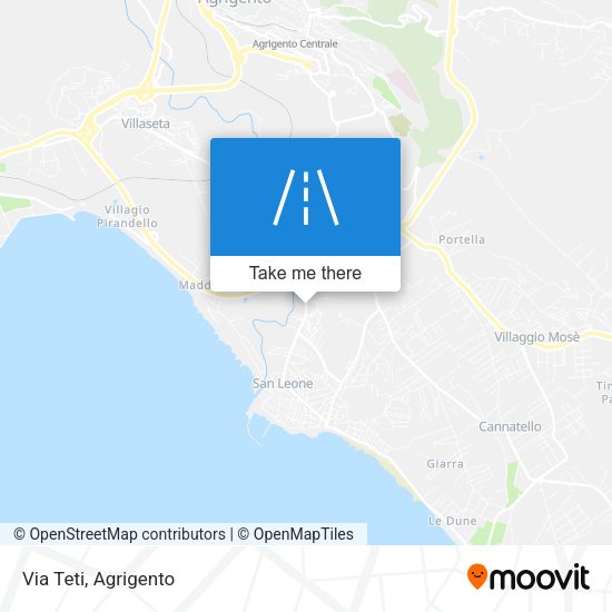 Via Teti map