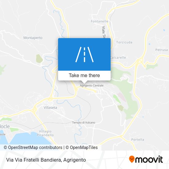 Via Via Fratelli Bandiera map